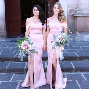 Dusty rose long dress